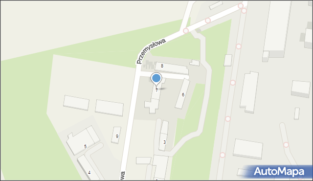 Werbkowice, Przemysłowa, 7, mapa Werbkowice