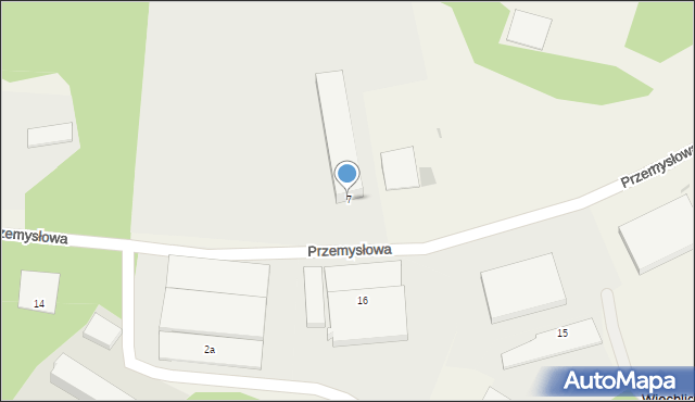 Wiechlice, Przemysłowa, 7, mapa Wiechlice