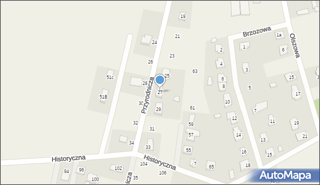 Wielgolas Duchnowski, Przyrodnicza, 27, mapa Wielgolas Duchnowski