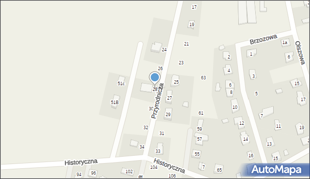 Wielgolas Duchnowski, Przyrodnicza, 28, mapa Wielgolas Duchnowski