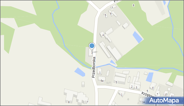 Wielgomłyny, Przedborska, 2, mapa Wielgomłyny