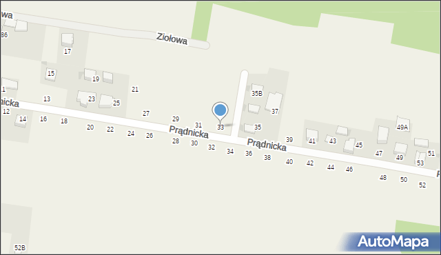 Wielka Wieś, Prądnicka, 33, mapa Wielka Wieś