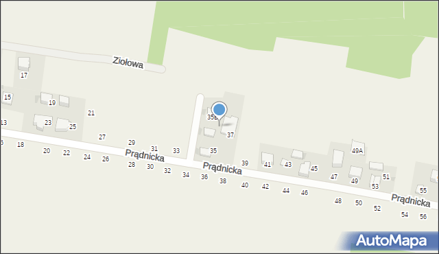 Wielka Wieś, Prądnicka, 35a, mapa Wielka Wieś