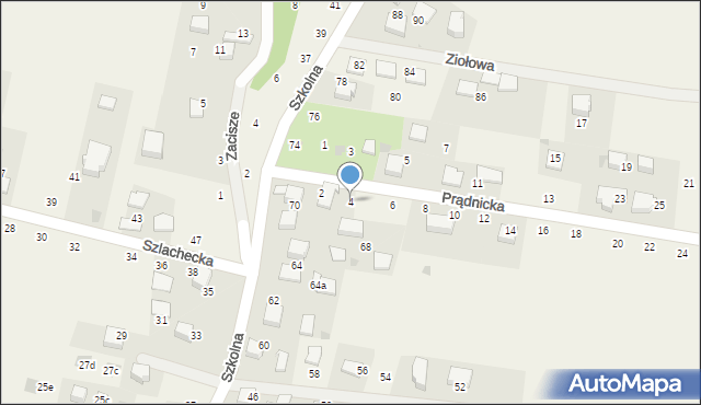 Wielka Wieś, Prądnicka, 4, mapa Wielka Wieś