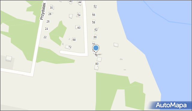 Wierzbica, Przydatek, 76, mapa Wierzbica