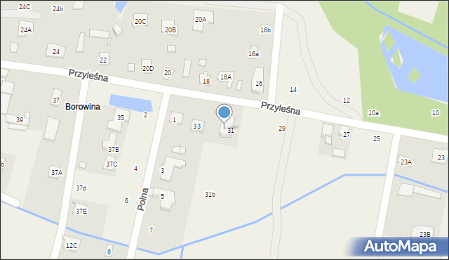 Wilcza Góra, Przyleśna, 31A, mapa Wilcza Góra