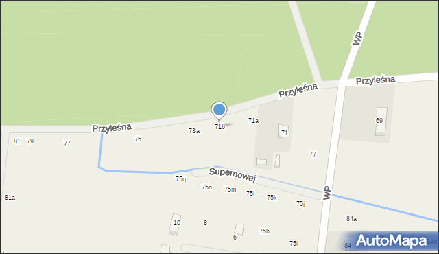 Wilcza Góra, Przyleśna, 73, mapa Wilcza Góra