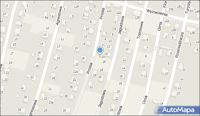 Wilkowice, Prosta, 15, mapa Wilkowice