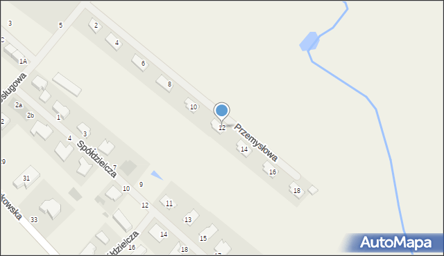 Wilkowice, Przemysłowa, 12, mapa Wilkowice