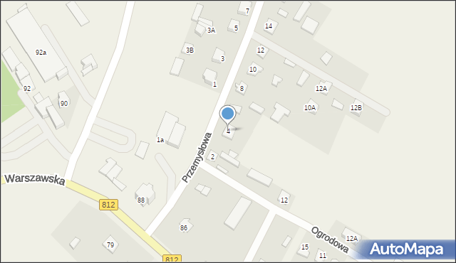 Wisznice, Przemysłowa, 4, mapa Wisznice