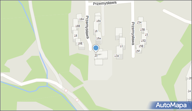 Wodzisław Śląski, Przemysława, 20, mapa Wodzisławia Śląskiego