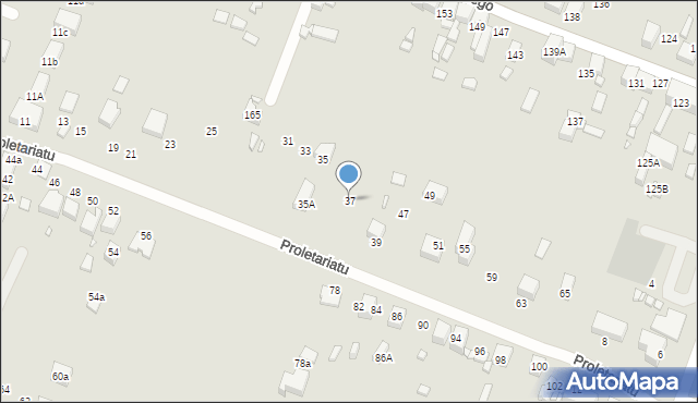Wojkowice, Proletariatu, 37, mapa Wojkowice