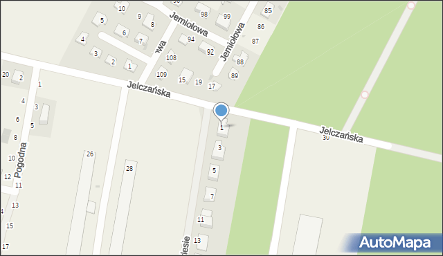 Wojnowice, Przylesie, 1, mapa Wojnowice