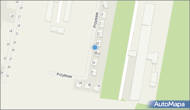 Wojnowice, Przylesie, 31, mapa Wojnowice