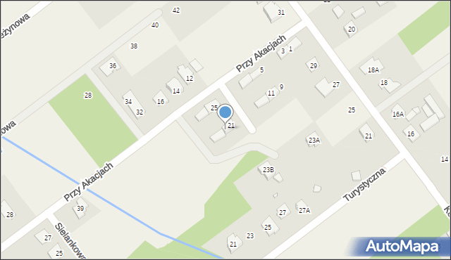 Wola Gołkowska, Przy Akacjach, 23, mapa Wola Gołkowska