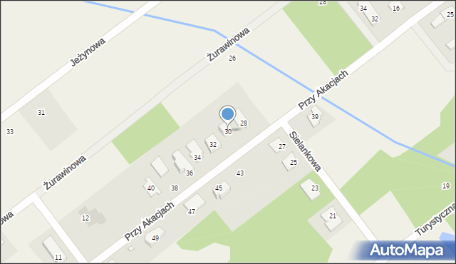 Wola Gołkowska, Przy Akacjach, 30, mapa Wola Gołkowska