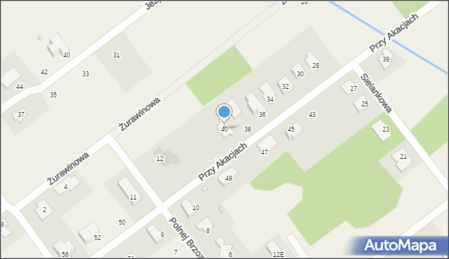 Wola Gołkowska, Przy Akacjach, 40, mapa Wola Gołkowska