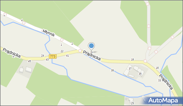Wola Kalinowska, Prądnicka, 20, mapa Wola Kalinowska