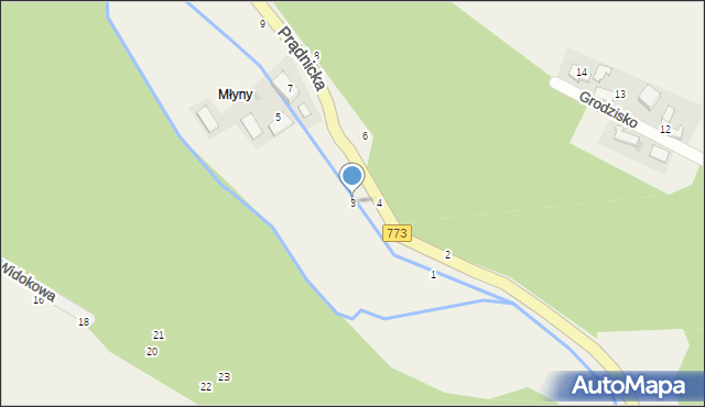 Wola Kalinowska, Prądnicka, 3, mapa Wola Kalinowska