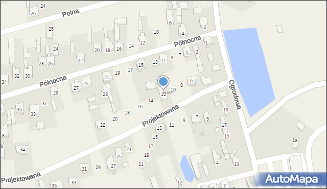Wola Krzysztoporska, Projektowana, 12, mapa Wola Krzysztoporska