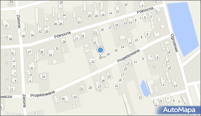 Wola Krzysztoporska, Projektowana, 20, mapa Wola Krzysztoporska