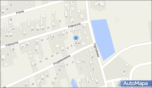 Wola Krzysztoporska, Projektowana, 6, mapa Wola Krzysztoporska