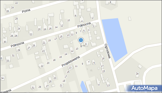 Wola Krzysztoporska, Projektowana, 8, mapa Wola Krzysztoporska