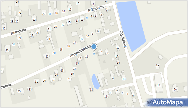 Wola Krzysztoporska, Projektowana, 9, mapa Wola Krzysztoporska