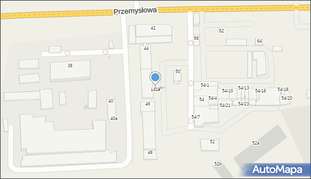Wola Rębkowska, Przemysłowa, 141e, mapa Wola Rębkowska