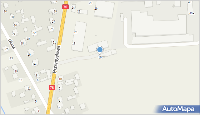Wola Rębkowska, Przemysłowa, 16, mapa Wola Rębkowska