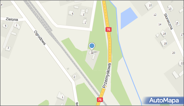 Wola Rębkowska, Przemysłowa, 1a, mapa Wola Rębkowska