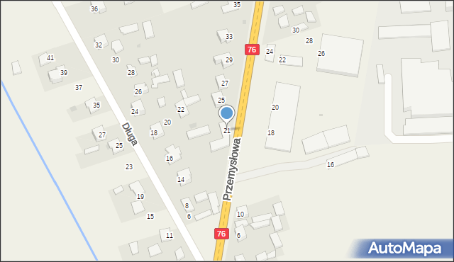 Wola Rębkowska, Przemysłowa, 21, mapa Wola Rębkowska