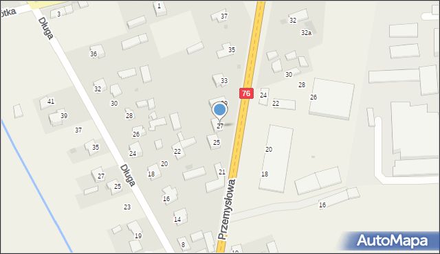 Wola Rębkowska, Przemysłowa, 27, mapa Wola Rębkowska