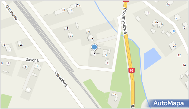 Wola Rębkowska, Przemysłowa, 5, mapa Wola Rębkowska