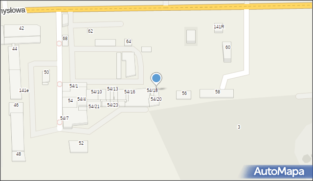 Wola Rębkowska, Przemysłowa, 54/19, mapa Wola Rębkowska