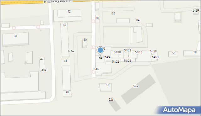 Wola Rębkowska, Przemysłowa, 54, mapa Wola Rębkowska