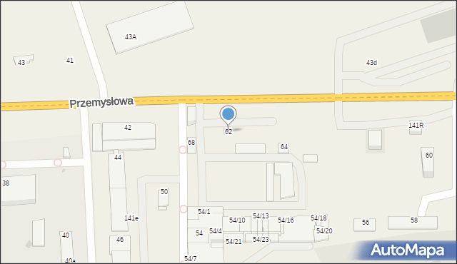 Wola Rębkowska, Przemysłowa, 62, mapa Wola Rębkowska