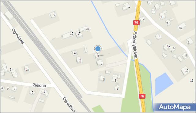 Wola Rębkowska, Przemysłowa, 9, mapa Wola Rębkowska