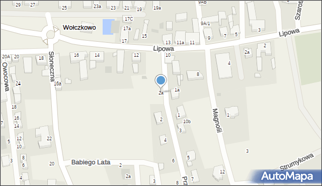 Wołczkowo, Przedwiośnia, 2a, mapa Wołczkowo