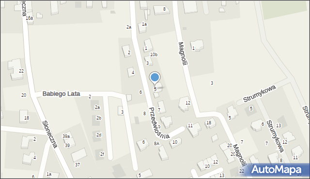 Wołczkowo, Przedwiośnia, 5, mapa Wołczkowo