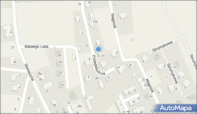 Wołczkowo, Przedwiośnia, 7, mapa Wołczkowo