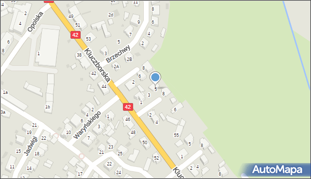 Wołczyn, Przyjaciół, 5, mapa Wołczyn