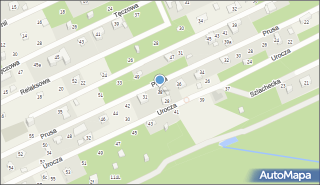Wolica, Prusa Bolesława, 38, mapa Wolica