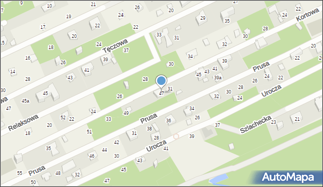 Wolica, Prusa Bolesława, 47, mapa Wolica