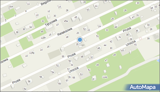 Wolica, Prusa Bolesława, 53, mapa Wolica