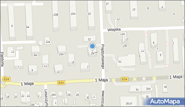 Wołomin, Prądzyńskiego Ignacego, gen., 24, mapa Wołomin