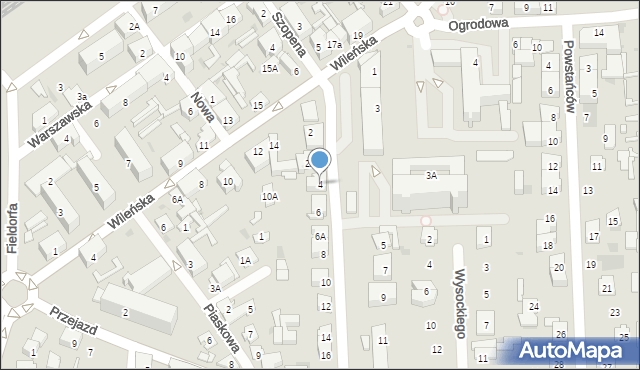 Wołomin, Prądzyńskiego Ignacego, gen., 4, mapa Wołomin