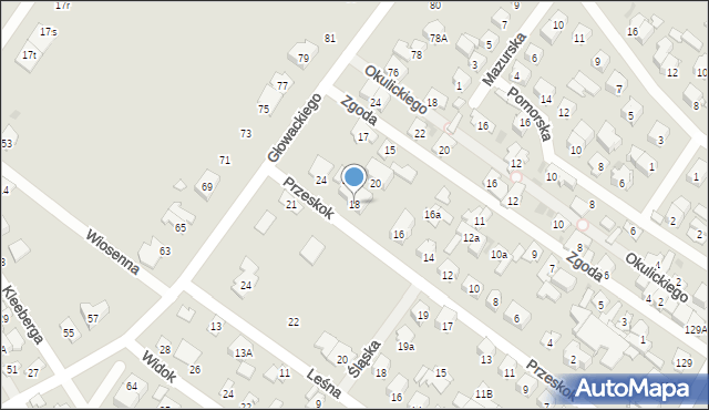 Wołomin, Przeskok, 18, mapa Wołomin