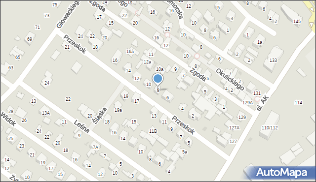 Wołomin, Przeskok, 8, mapa Wołomin