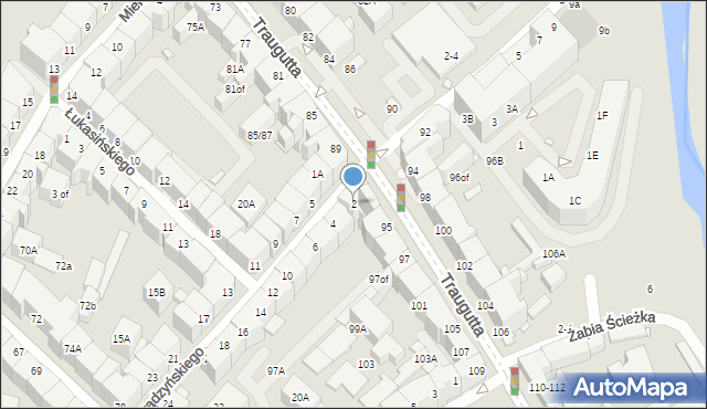 Wrocław, Prądzyńskiego Ignacego, gen., 2, mapa Wrocławia